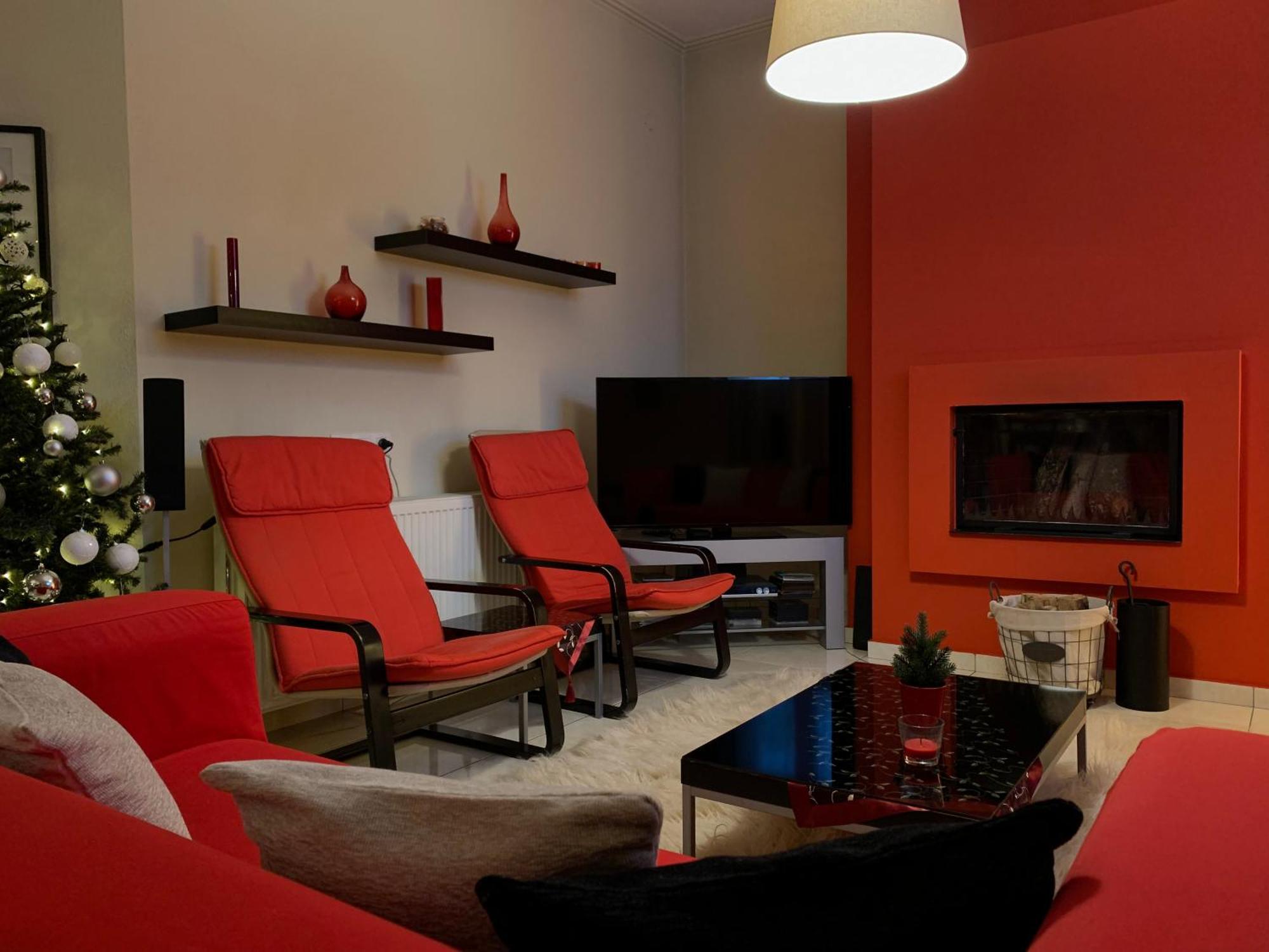 Sweet Red Home Tríkala Kültér fotó